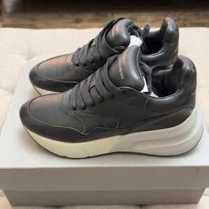Alexander McQueen Black and White Men's Sneakers